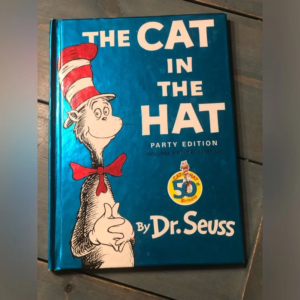 The Cat In The Hat By Dr. Seuss Hard Cover Book Party Edition - Picture 1 of 3